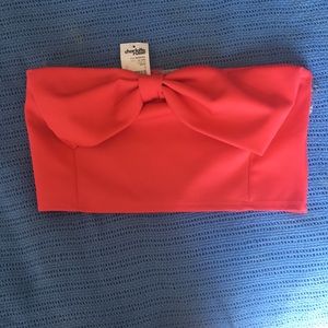 Charlotte Russe Bow Tube Top NWT